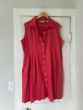 Vintage Eddie Bauer Linen Babydoll Dress